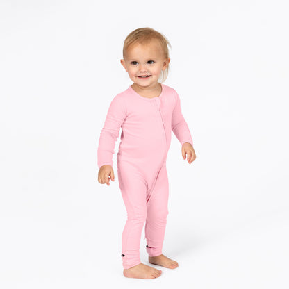 Pink Bamboo Convertible Footie