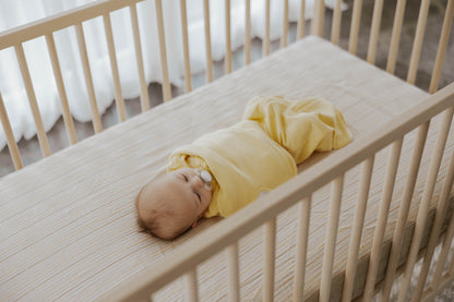 Butterfly Swaddle Yellow Baby Sleeping