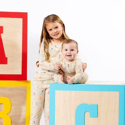 Dino ABC Bamboo Convertible Footie