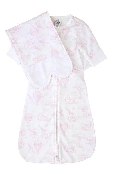 Butterfly Swaddle - Multi-Stage Sleep System (Pink Safari)