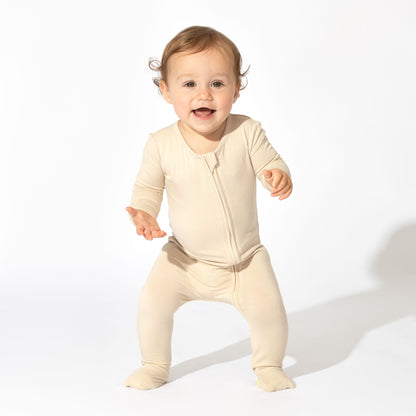 Oat Bamboo Convertible Footie