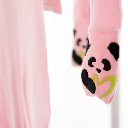 Pink Bamboo Convertible Footie