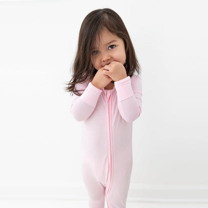 Pink Bamboo Convertible Footie