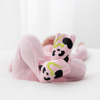 Pink Bamboo Convertible Footie