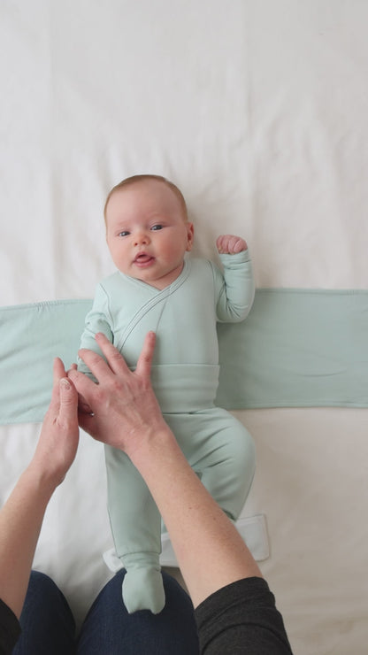 Swaddle T-Wrap Band & Footie Pajama Pant Set