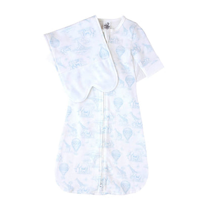 Butterfly Swaddle - Multi-Stage Sleep System (Blue Safari)