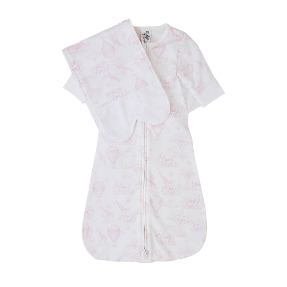Butterfly Swaddle - Multi-Stage Sleep System (Pink Safari)